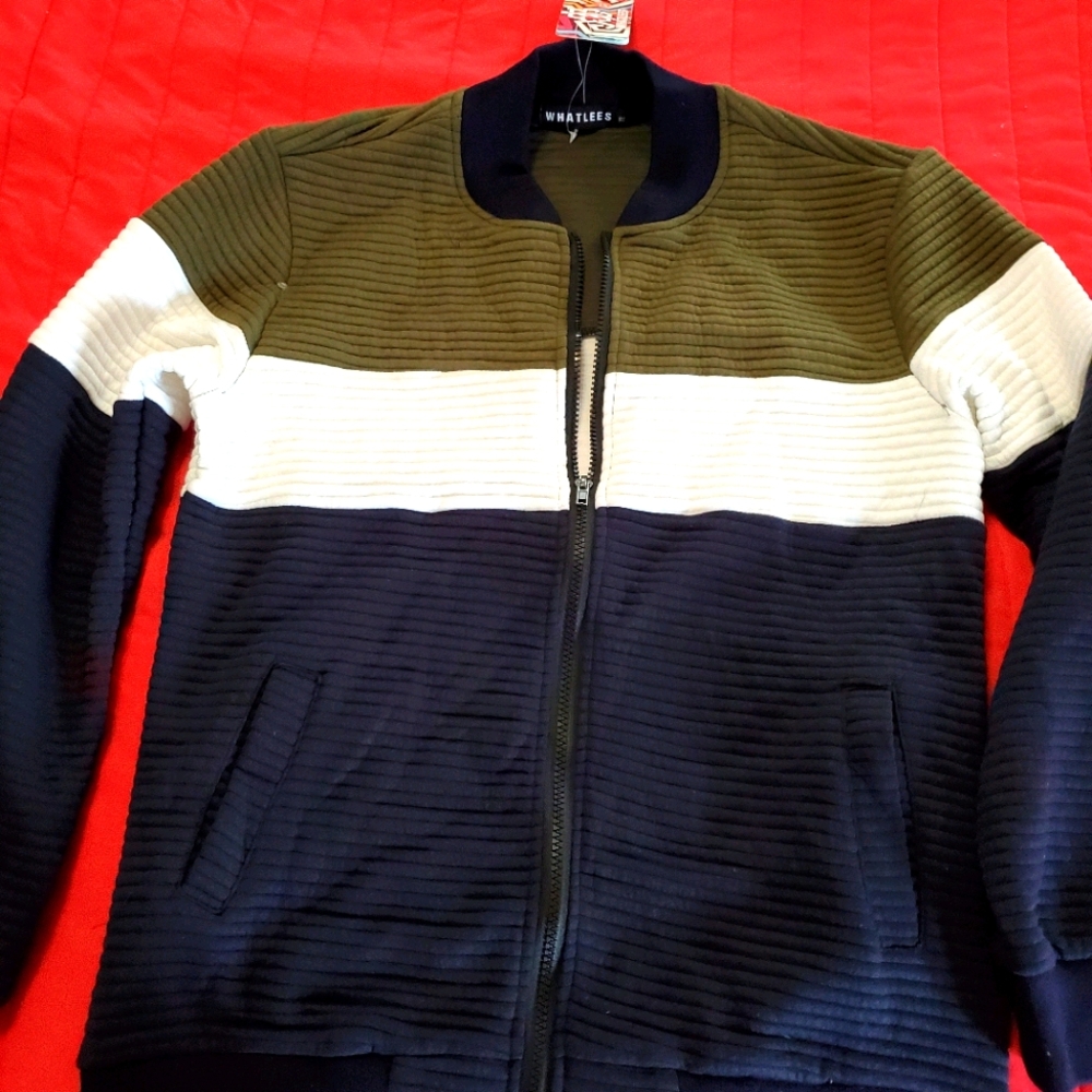 Men's color block jacket